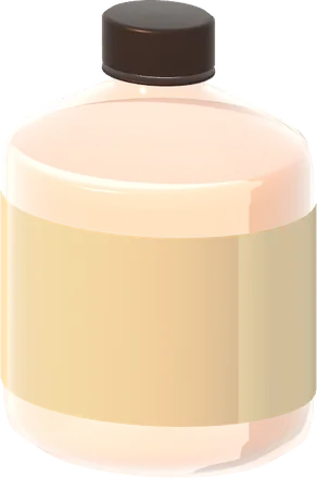 둥근 병 모양 3D 모델