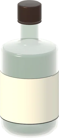 유리병 모양 3D 모델